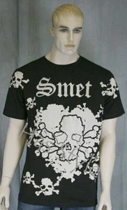 T-shirt SMET di Audigier Messy SKULL nera SMET - Foto 1 di 3