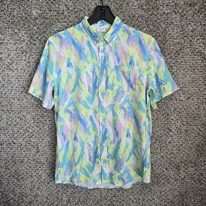 Cabana Crown & Ivy Youth Boys XL Green Printed Short Sleeve Button Up Casual - Picture 1 of 7