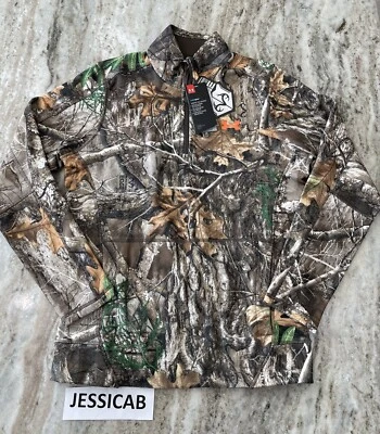 Under Armour 1/4 Zip Zephyr Fleece Camo Pullover Men’s Sz Small NWT 1316863-991 - Image 1 of 4