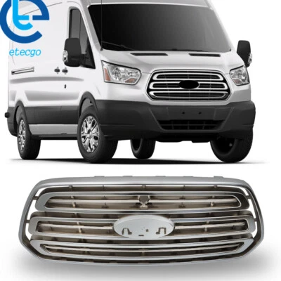 For 2015-2019 Ford Transit 150 250 350 Front Bumper Upper Grille Chrome Foto 1 de 4