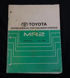Toyota MR2 Repair Manual for Collision Damage SW20 1989 Service Body Shop Book - Picture 1 of 11