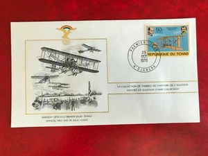 CHAD TCHAD 1978 FDC FAI AVIATION WRIGHT BROTHERS FLYER - Picture 1 of 1