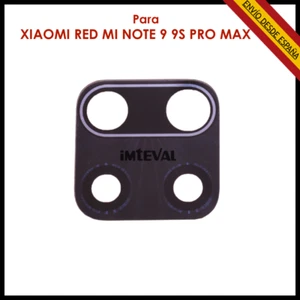 CRISTAL DE LA CAMARA PARA XIAOMI REDMI NOTE 9 9S PRO LENTE TRASERO ADHESIVO - Imagen 1 de 1