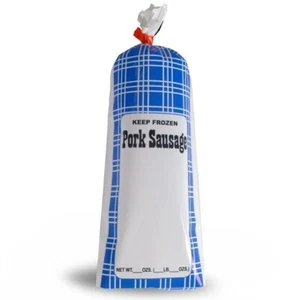 GROUND PORK SAUSAGE MEAT FREEZER CHUB BAGS 2LB 25 COUNT FREE SHIPPING - Picture 1 of 1