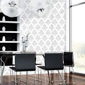 Allover Wall Stencil Pattern Jerome for walls instead of wallpaper - Picture 1 of 4
