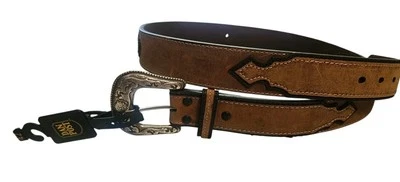 Nuevo con etiquetas Cinturón Dan Post Cuero Marrón Western Superposición SIN CONCHOS Talla 42 9107500  Foto 1 de 4