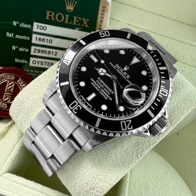 2008 Rolex Submariner Stainless Steel - Box and Papers 16610 T - Serviced - Image 1 of 4