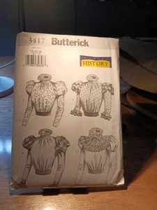 Butterick Marking History Pattern 3417 Shirts - Picture 1 of 2