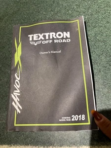 2018 TEXTRON OFF ROAD OWNERS MANUAL USED PN: 663078-A - Foto 1 di 2