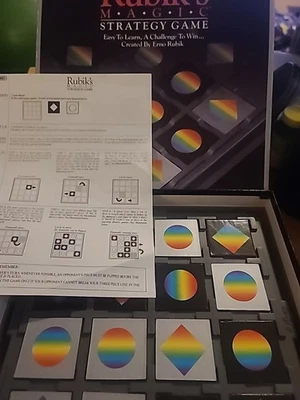 Rubik's Magic Strategy Board Game - 1987 Matchbox Vintage 80's - complete - Image 1 of 4