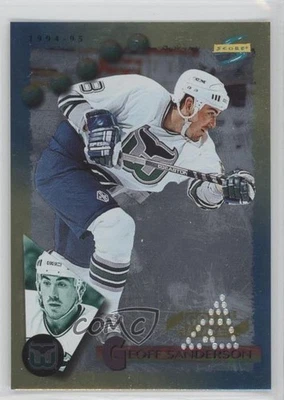 1994-95 Score Gold Line Pinnacle Punched Geoff Sanderson #144 - Image 1 of 2