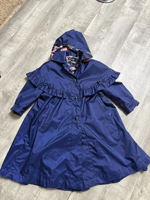 Rothschild темно-синий с капюшоном на пуговицах дождевик - Изображение 1 из 3