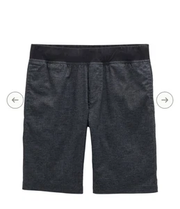 Pantalones Cortos Prana Vaha Para Hombres M Gris Negro Mezcla de Cáñamo 10" Entrepierna Elastizados Yoga Caminar - Imagen 1 de 9