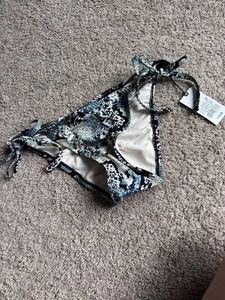 Shade & Shore bikini Bottom Swim Suit Size Medium Cheeky Snakeskin NWT - Picture 1 of 8