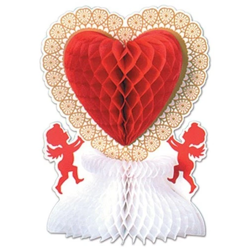 Valentine Centerpiece 11 Inch Valentines Day Decorations Heart Decor Cupid Decor - Image 1 of 1