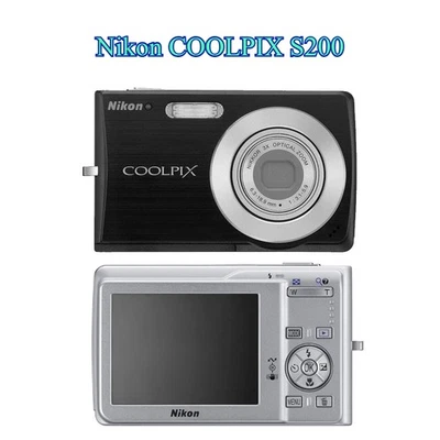Nikon COOLPIX S200 CCD Digital Camera 7.1MP 3x Optical Zoom,Portable Size - Image 1 of 4