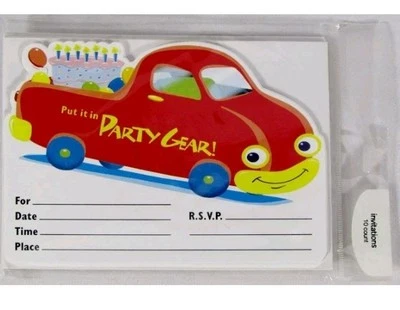 LOTE DE 2 convites para festa AMERICAN GREETING pacote com 10 - Imagem 1 de 2