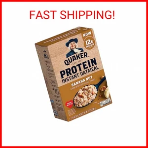 Quaker, Protein Instant Haferflocken, Banane Nuss, 12,9 Oz, 6 Stück (1er Pack) - Bild 1 von 1