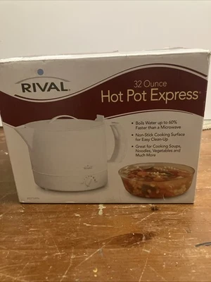 Olla caliente Rival de 32 onzas Express 4071 WN sopa fideos cocina de verduras NUEVO Foto 1 de 4