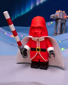 3D Printed Star Wars Darth Vader - Santa Version Large Scale 8.5"- 9.5" Minifig - Picture 1 of 6