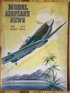 Vintage Original MODEL AIRPLANE NEWS Aviation Magazine June 1943 - Picture 1 of 13