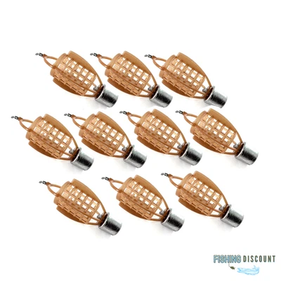 1, 5 oder 10 Stück Speedkorb Kunststoff braun | Futterkorb 20 g - 160 g - Bild 1 von 2