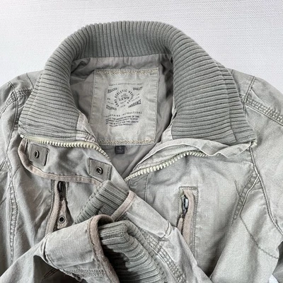 Chaqueta Abrigo Vans Para Mujer Pequeña Atlética Utilitaria Cremallera Completa 4 Bolsillos Verde Ejército Foto 1 de 4