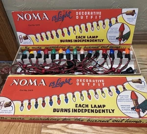 Vintage Christmas Lights In Original Box - Picture 1 of 12