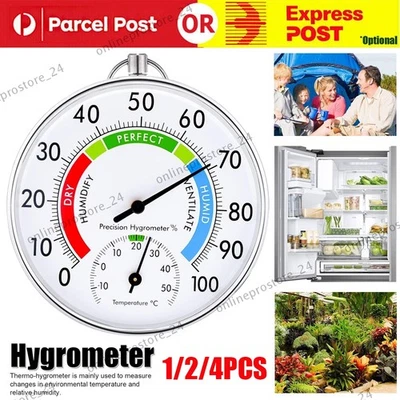 Thermometer Hygrometer Humidity Indoor Home Room Office Temperature Meter Gauge - image 1 of 4