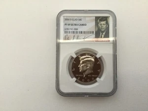 Medio dólar Kennedy 2000-S revestido 50c NGC PF 69 prueba firmada - Imagen 1 de 2