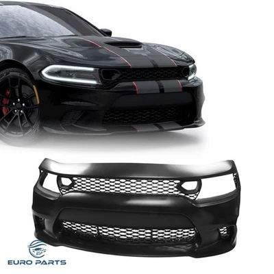 Kit de parachoques delantero apto para Dodge Charger SRT estilo 2015-2019 con rejilla Foto 1 de 4