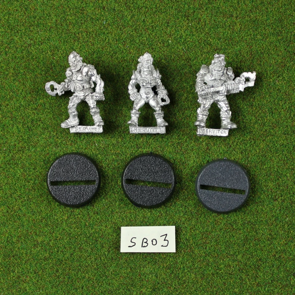 Warhammer 40K Servidores Imperiales (x3) Metal - Rogue Trader Fuera de Stock Ciudadela Bob Olley Foto 1 de 1