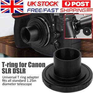 Lens Adapter T-ring for Canon EOS EF mount Camera +1.25" Telescope Mount Adapter - Picture 1 of 24