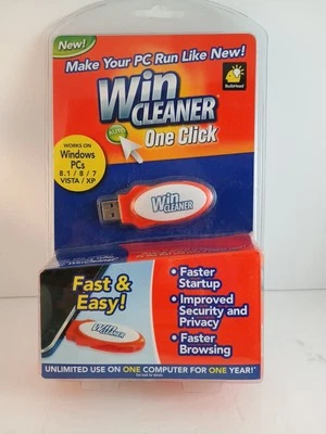 Win Cleaner One Click Professional USB Computer Clean Repair for PC Laptop SEALD - Image 1 of 2