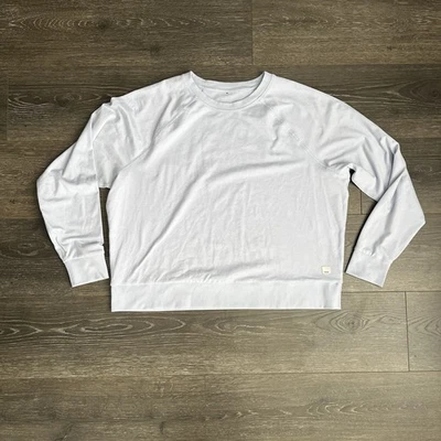 VUORI Halo Crew Performance Long Sleeve Shirt Light Blue Size Large Soft - Image 1 of 4