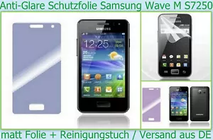 3 x pellicola protettiva display anti reflex abbagliante per Samsung Wave M S7250 3 strati opaca - Foto 1 di 1