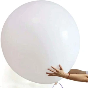 6 Stück 36 Zoll Riesenluftballon Weiß Große Extra Große Luftballons Xxl 90Cm Gro - Bild 1 von 12
