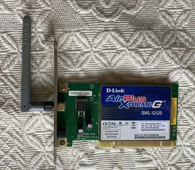 Scheda Wireless PCI D-Link AIRPLUS EXTREME DWL-G520; 300mbps - Immagine 1 di 2