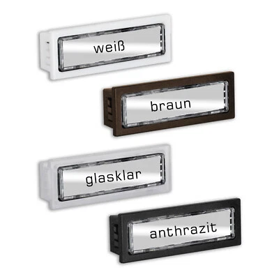 LIRA Namensschild Stanzmaß 60,5 x 18 mm Außen 65 x 22 mm Renz Modell 650