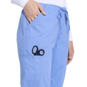 Scrubstar Core Essentials Womens Scrub Pants Drawstring Size XL, 2XL, 3XL Blue