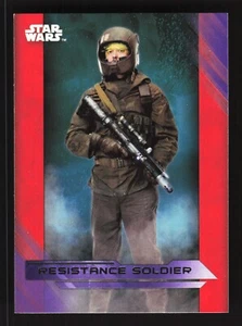 2017 Topps Star Wars: The Last Jedi Purple #50 Resistance Soldier - Picture 1 of 2