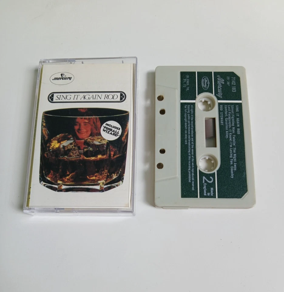 ROD STEWART SING IT AGAIN ROD CASSETTE TAPE MERCURY UK 1973 - Image 1 of 1