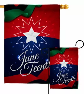 Flagge Juneteenth Urlaub Garten historisch patriotisch dekorativ Geschenk Hof Banner - Bild 1 von 17