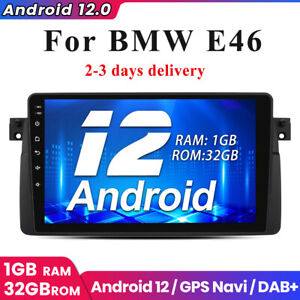 9"Android12 For BMW 3-series E46 GPS Car Stereo Radio Sat Nav WIFI BT DAB+ 1+32G