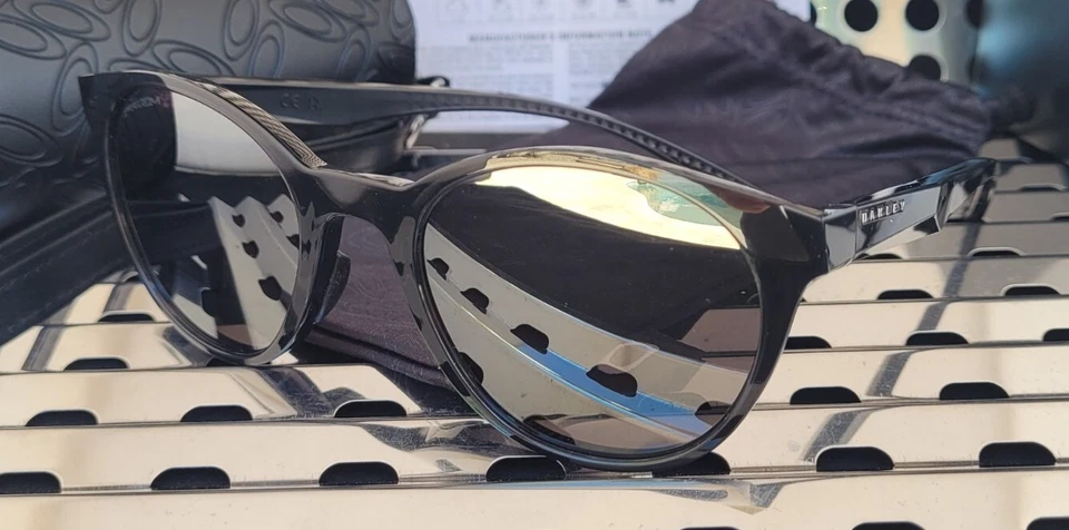 Oakley Womens Spindrift Sunglasses Black Ink Frame Prizm Black Lens OO9474-0552