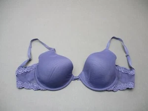 34DD Natori Womens Purple Underwire Padded Back Closure Convertible Demi Bra 2J - Picture 1 of 8