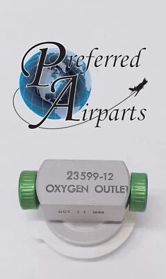 Nueva salida de oxígeno Scott Aviation Piper/haya, p/n 23599-12, 752-610 Foto 1 de 4