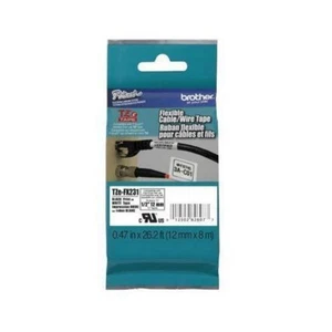 Brother International Blk on Wht 1/2"  P touch Tape - TZE-FX231 - Picture 1 of 1