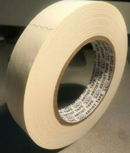 White Flatback Paper PRO Artist Tape-1"x60 YD Roll-Free Shipping - Picture 1 of 5