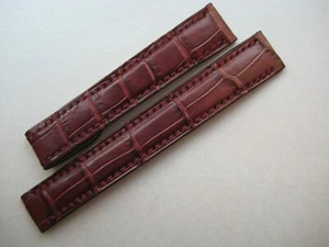 GENUINE Cartier WATCH STRAP BAND PIGMENTED RASPBERRY CROCODILE LEATHER 13/12 mm - Picture 1 of 12
